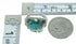 Turquoise And Silver Southwestern Flower Dragonfly Ring Size 6-1/4 YX68966